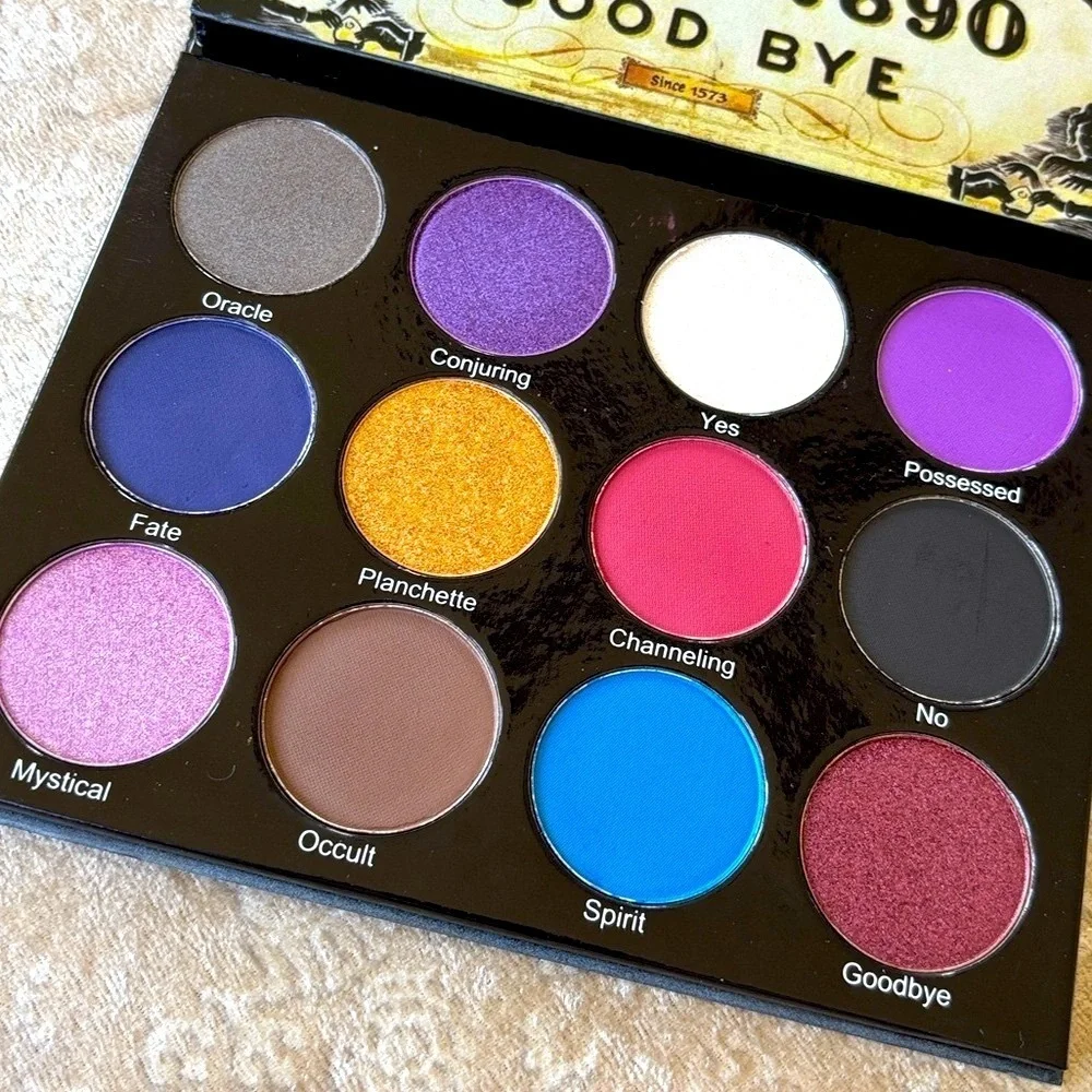 NIB Peachy Queen Cosmetics Spirit Board Eyeshadow Palette Halloween Indie Makeup